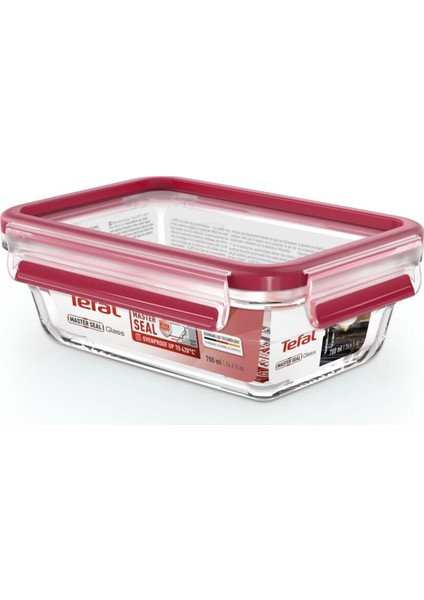 Masterseal Fresh 0,7 Litre Cam Saklama Kabı - Kırmızı