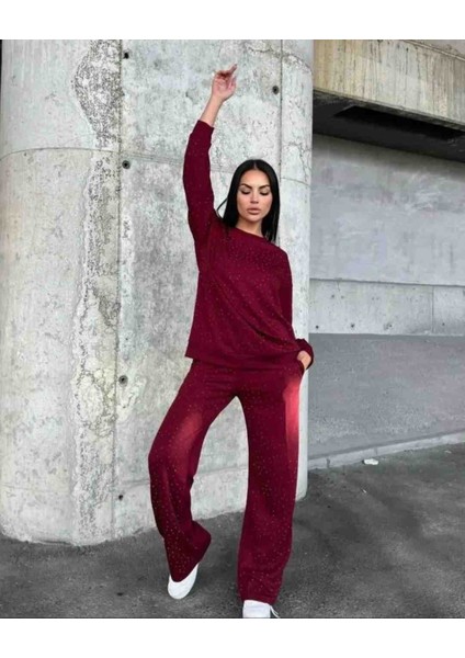 Taşlı Eşofman Takımı