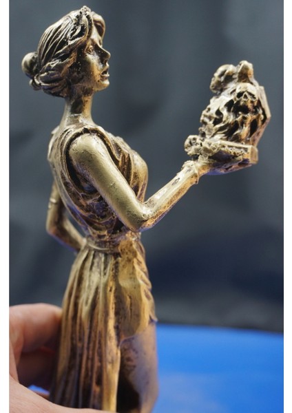 Antik Yunan Mitolojisinde Ilk Kadın Heykel Biblo–merak ve Kaderin Sembolü Aksesuar 27 cm