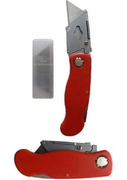 Katlanabilir Halıfleks Maket Bıçağı Üçgen Uçlu Falçata