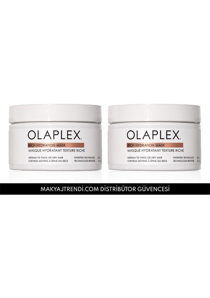Rich Hydration Mask Duo - Orta, Kalın Telli ve Kuru Saçlar Için Yoğun Nemlendirici Ikili Maske Seti