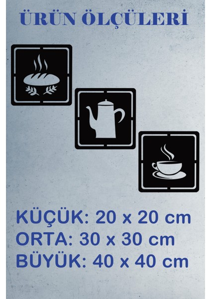 3 Lü Kişiye Özel Isimli Mutfak Için Tablo Mutfak Duvar Dekoru Ekmek Fincan Çaydanlık fırsatları