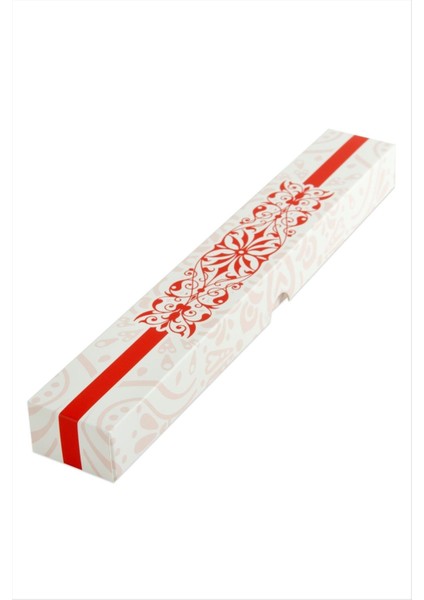 Msa-Shop Çiçek Desenli Tesbih Kutusu-Kırmızı