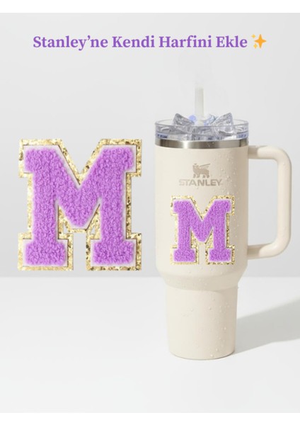 Quencher Uyumlu Premium Harf Sticker / Aksesuar – Tekstil Kaplama Kişiselleştirilmiş Tasarım