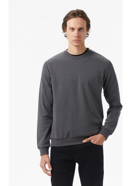 Erkek Gri Classic Fit Sweatshirt K57090T.0CN