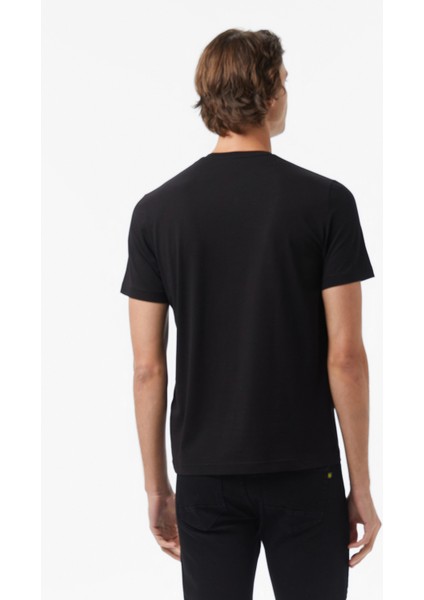 Erkek Siyah Classic Fit T-Shirt V55340T.0TB