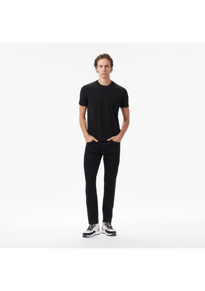 Erkek Siyah Classic Fit T-Shirt V55340T.0TB