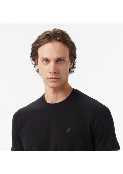 Erkek Siyah Classic Fit T-Shirt V55340T.0TB