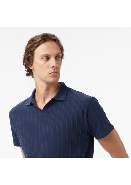 Erkek Lacivert Classic Fit Polo Yaka T-Shirt K55560T.4NV