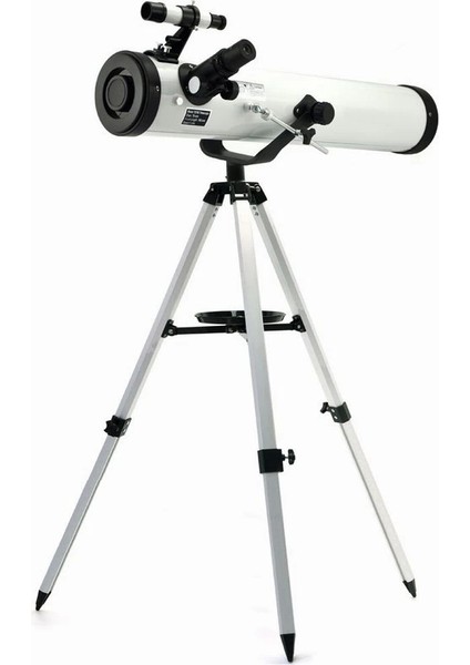 -76X700 Profesyonel Aynalı Uzay Teleskopu-Beyaz ( Lisinya )