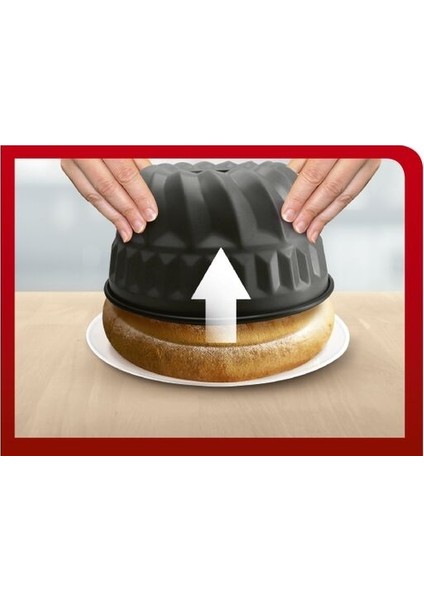EasyBake Alman Kek Kalıbı 22 cm Karbon Çelik Açık Gri Yapışmaz Kaplama ve Isı Dayanımı fırsatları