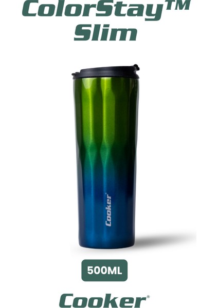 New Cool Lüx 0.50 ml Premium Çift Kat Paslanmaz Çelik Termos Matara Suluk Termosu