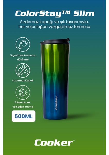 New Cool Lüx 0.50 ml Premium Çift Kat Paslanmaz Çelik Termos Matara Suluk Termosu fiyatları