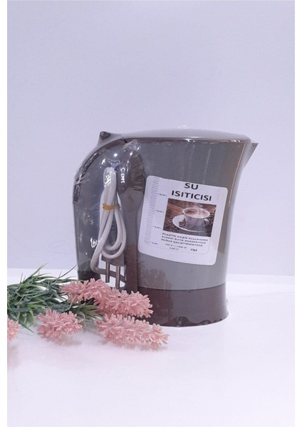 Kahverengi Mini Elektrikli Su Isıtıcı, Pratik ve Şık Tasarım