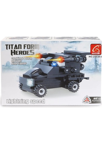 Ausini Titan Form Heroes-4 Lightning Speed 82 Parça