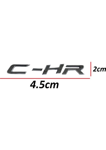 Toyota Yazı Chr 16-19 Arka (Chr Yazısı)