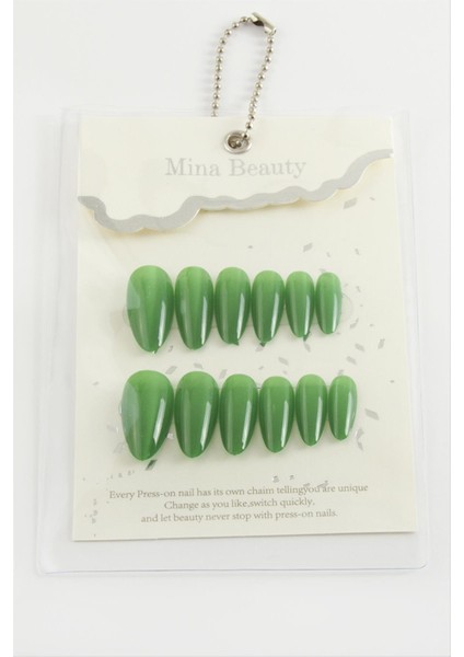 Msa-Shop Mina Beauty Kedi Gözü Takma Tırnak-Pudra Rengi