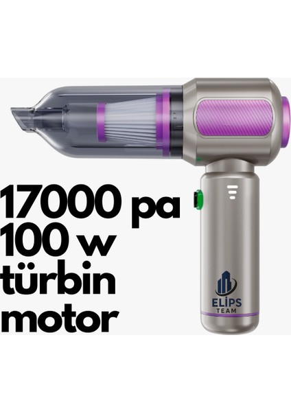 Şarjlı Kablosuz Araç Içi Süpürge | 17000PA Güçlü Vakum | Fırçasız Motor | Üfleme & Vakum modelleri
