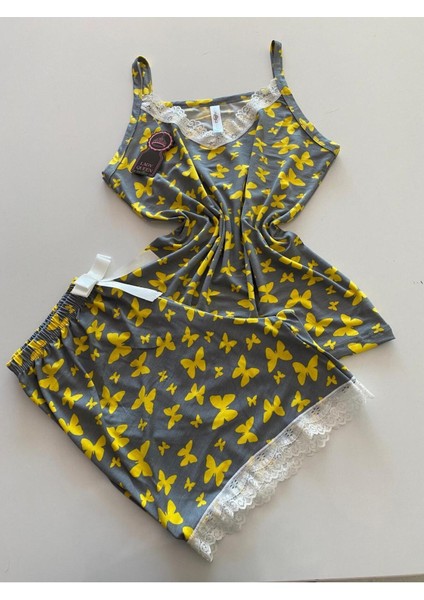 Likralı Ring Viskon Kadın Şortlu Pijama Takımı fiyatları