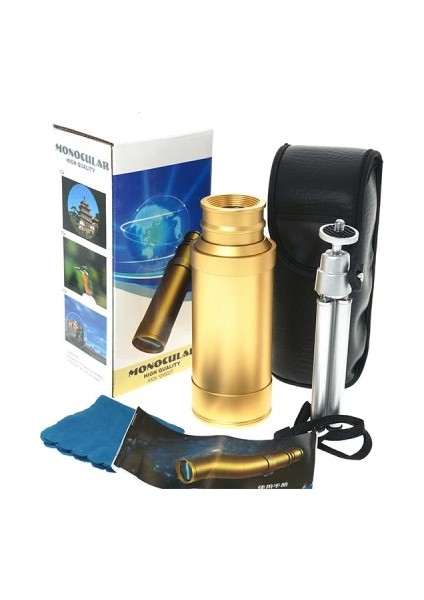 50X50 Panda Metal Gövde Tek Gözle Büyük Mercek Korsan Dürbün Gold modelleri