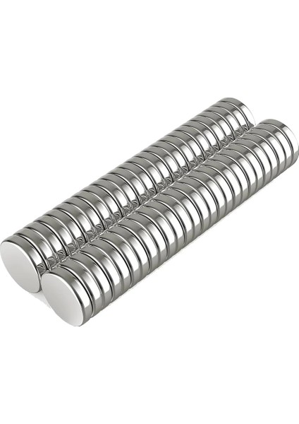 5 Adet 10X2MM Yuvarlak Neodyum Mıknatıs Güçlü Magnet Nikel Kaplamalı