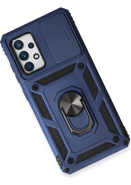 Bfs Samsung Galaxy A73 5g Kılıf Pars Lens Yüzüklü Silikon - Lacivert modelleri