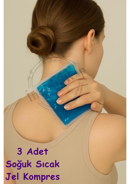 3 Adet Termojel Sıcak Soğuk Kompres Jel Buz Paketi, 3 Adet Soğutucu Jel Isıtıcı Jel Kompres 13X13CM fiyatları