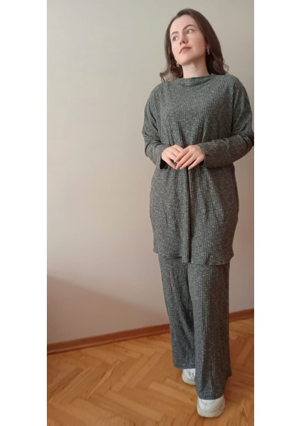sera butik triko ikili takım rengi simli gridir
