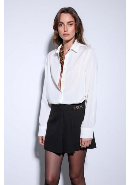 Ekru Premium Kadın Gömlek modelleri