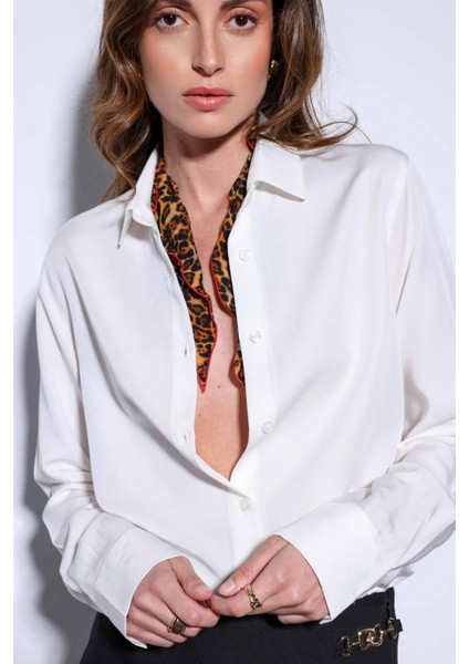 Ekru Premium Kadın Gömlek fırsatları