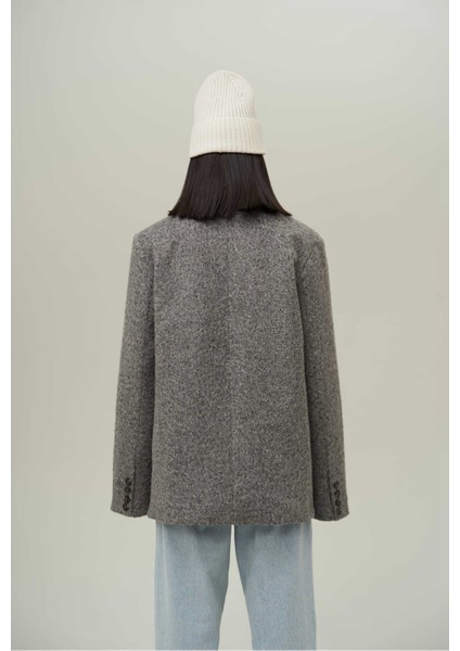 Enzo Antrasit Blazer Ceket