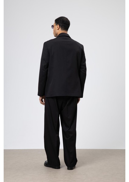 Oversize Kuşaklı Takım Elbise Siyah modelleri