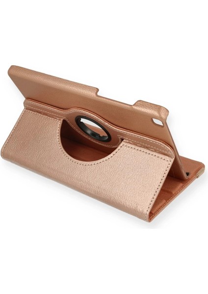 Bfs Samsung Galaxy T290 Tab A 8 Kılıf 360 Tablet Deri Kılıf - Rose Gold