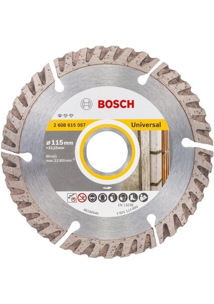 Universal Hızlı Kesim Için Elmas Testere 115 mm