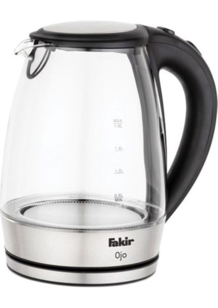 Çok Renkli Cam Su Isıtıcı Kettle 1800 Ml, Şık ve Fonksiyonel Tasarım