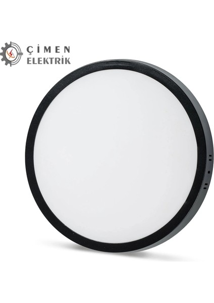 Noas YL14 2410 S Sıva Üstü 24W Siyah Kasa LED Spot 6500K Beyaz Işık