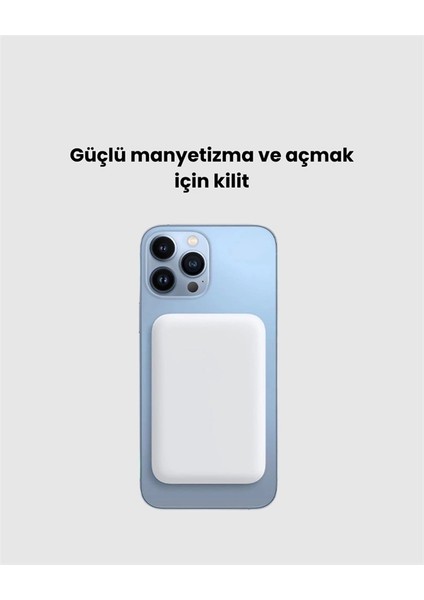 Magsafe Manyetik Powerbank – iPhone Için Hızlı, Kablosuz ve Güvenli Şarj modelleri