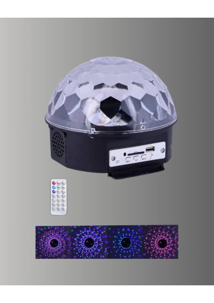 Taşınabilir Rgb Disko Topu Bluetooth ve Uzaktan Kumanda Özellikli fırsatları