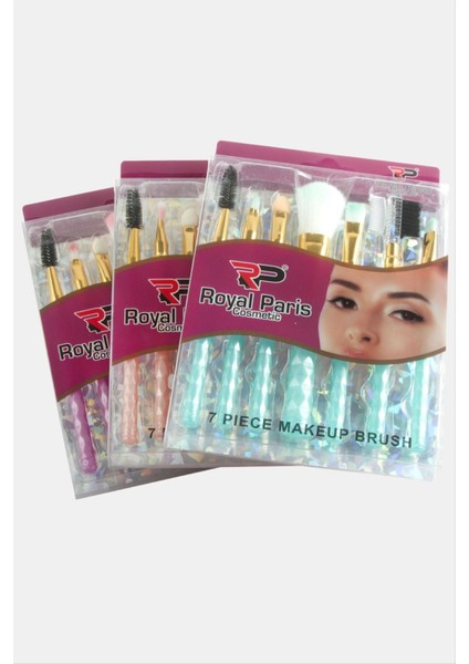 Msa-Shop 7 Adet Royal Paris Lüks Fırça Seti-Renkli