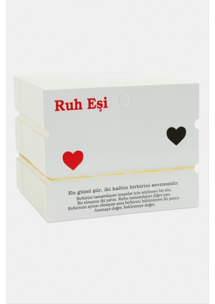 Msa-Shop 2li Ruh Eşi Bileklik Kartı-Beyaz