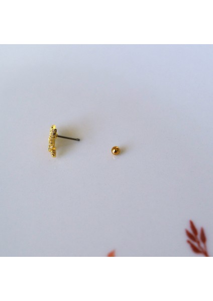 Cerrahi Çelik Yıldız Helix Piercing Kıkırdak Gold Renk