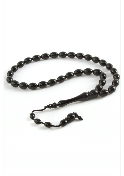 Sepetim Zeytin Şekilli Plastik Tesbih 8X11 Mm-Siyah fiyatları