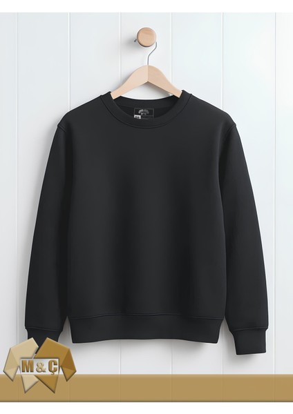 M.ç Premium Original Erkek Sweatshirt Uzun Kollu Mevsimlik Düz Özel Tasarım