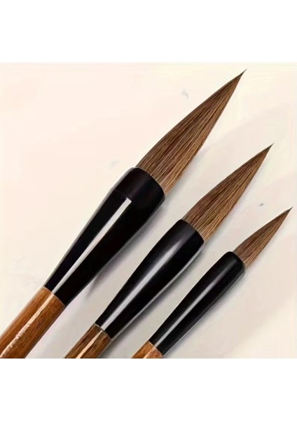 Tahrir Fırçası Seti Büyük Boy Çini, Vazo, Seramik, Sırlama, Suluboya, Çizim, Resim-üç Boy,3 Adet