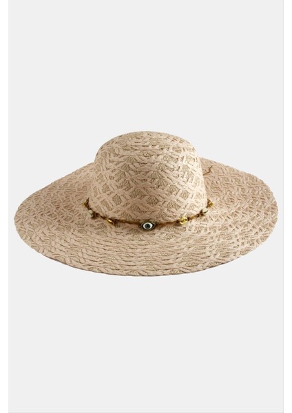 Msa-Shop Göz Örme Zincir Hasır Şapka-Pudra Rengi fiyatları