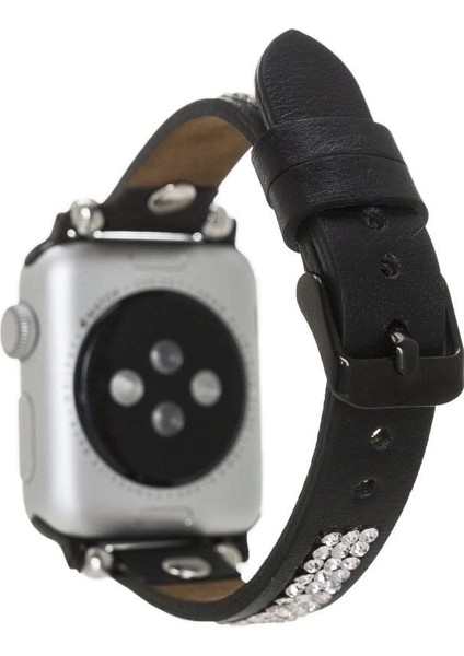 Apple Watch Uyumlu Deri Kordon 38-40-41MM Taşlı St Rst1 fiyatları