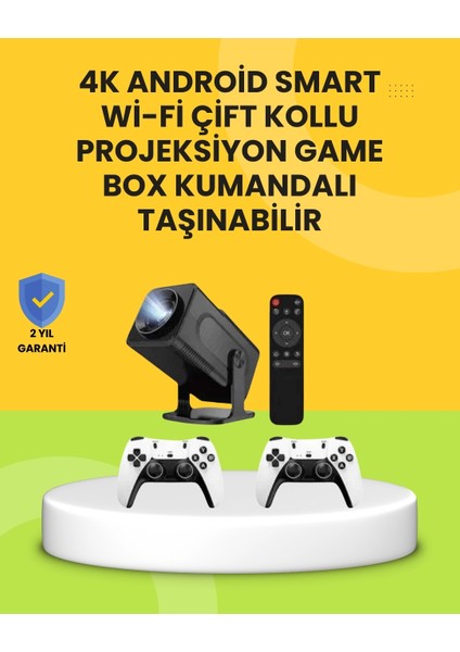 HCS350PRO Android 11 Işletim Sistemli Mini Projektör