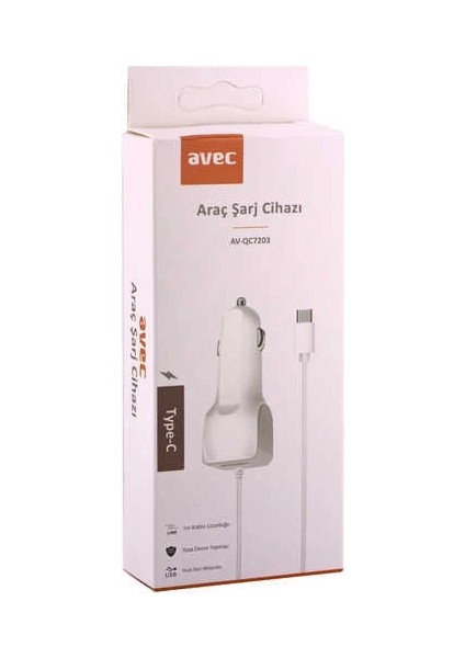 AV-QC7203 Type-C Araç Şarj Cihazı fiyatları