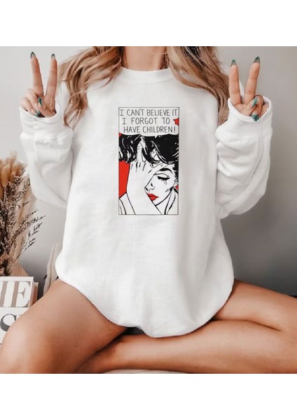 Premium Oversize Kesim Uzun Kollu Baskılı Sweatshirt