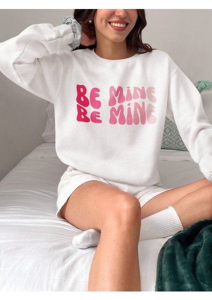 Premium Oversize Kesim Uzun Kollu Baskılı Sweatshirt